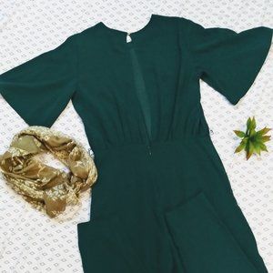 🔥H&M Dark Green Jumpsuit Size 8